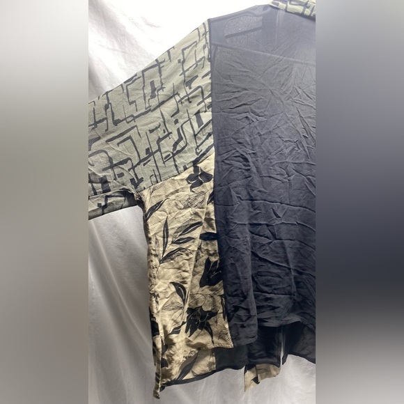 Silk kimono style jacket & scarf NWT sz L - Picture 4 of 8